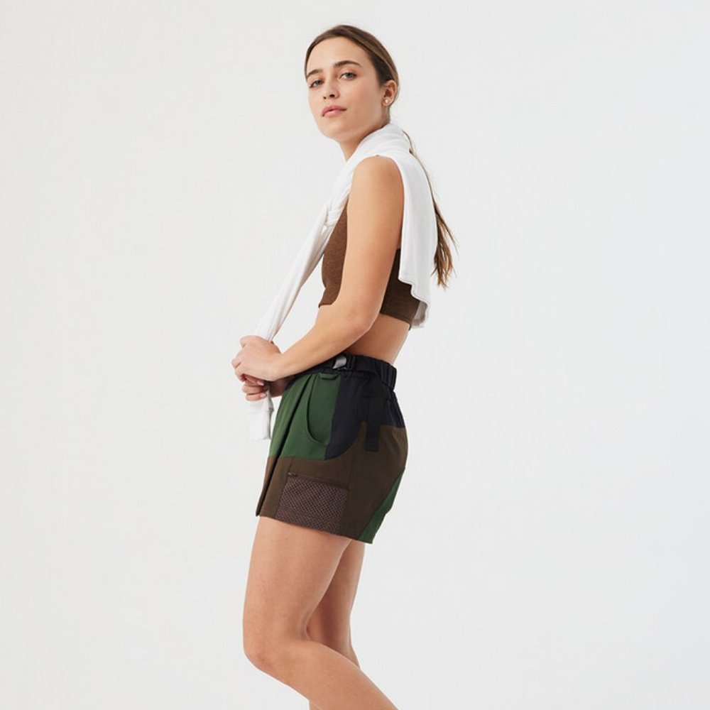 Outdoor Voices Rectrek 3" Skort Black/Hunter/Espresso - Picture 5 of 15